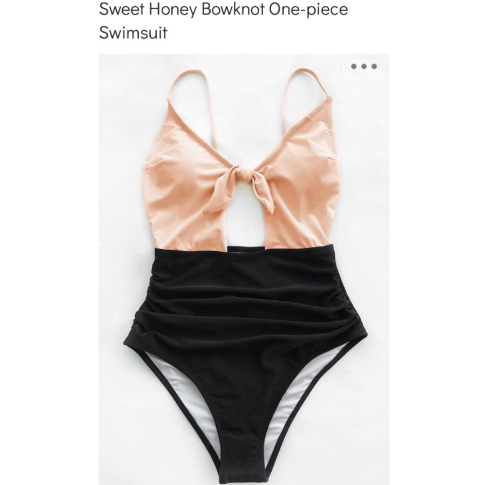CupShe Sweet Honey Bowknot One-Piece Swimsuit